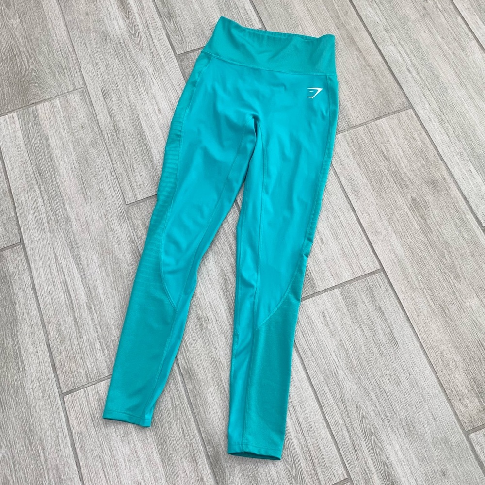 Gymshark turquoise workout leggings